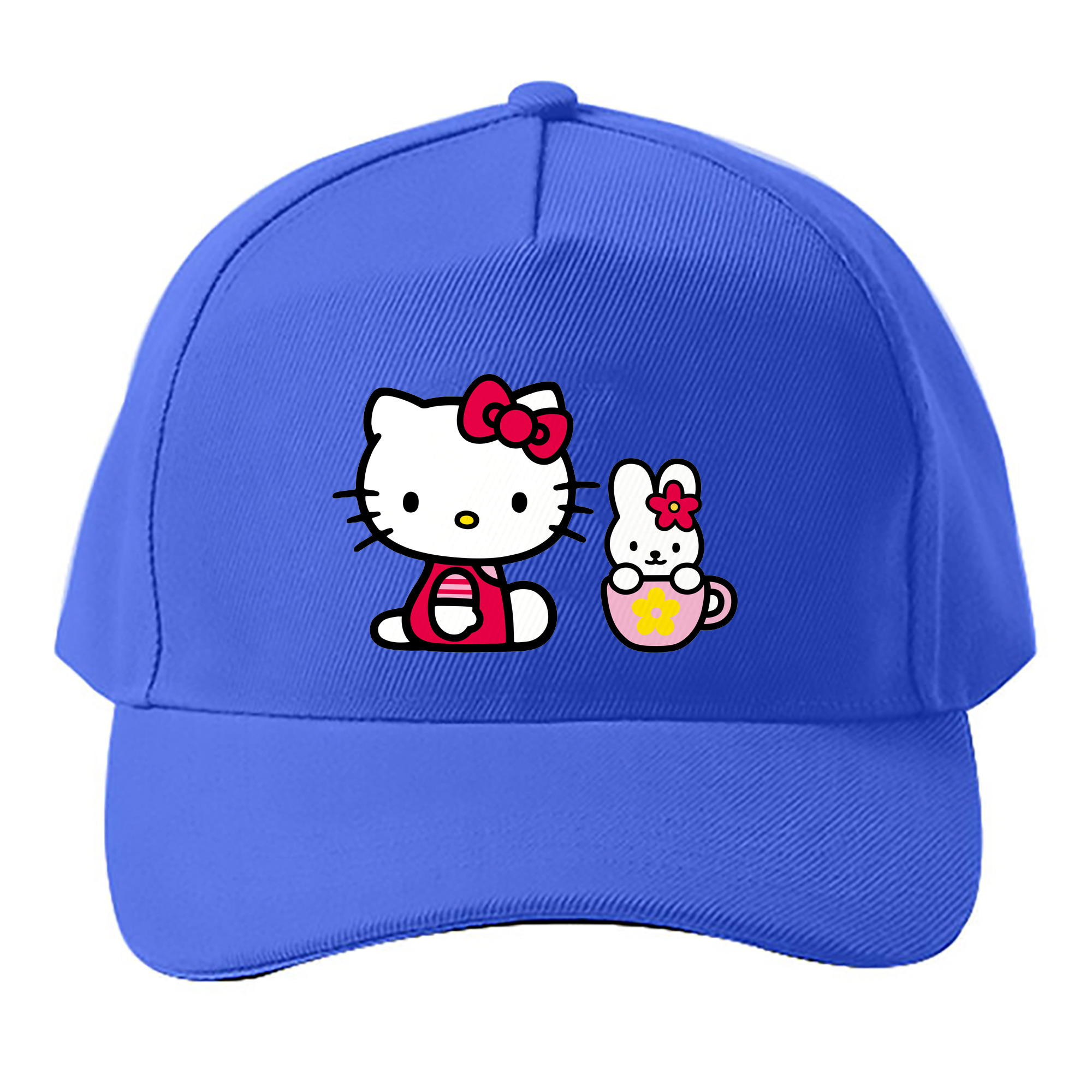 （画像用） Hello Kitty ハローキティ ベースボールキャップ 綿100％ 男女兼用 帽子 スポーツ